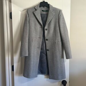 Lauren Ralph Lauren Grey Wool Coat size 2